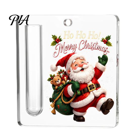 Festive Cash Storage Ornament Christmas Gift Ornament, 2D Acrylic Money Card Decoration, Xmas Creative Holiday Surprise Holder Tree Hanging for Tree,