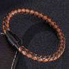New Men Jewelry Genuine Leather Round Mix Braided Bracelets Fashion Making Couple Friendship Bangles WristBand Gift
