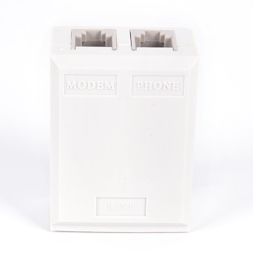 1Pc Telephone RJ11 Line ADSL Modem Broadband Phone Voice Splitter Filter Junction Box