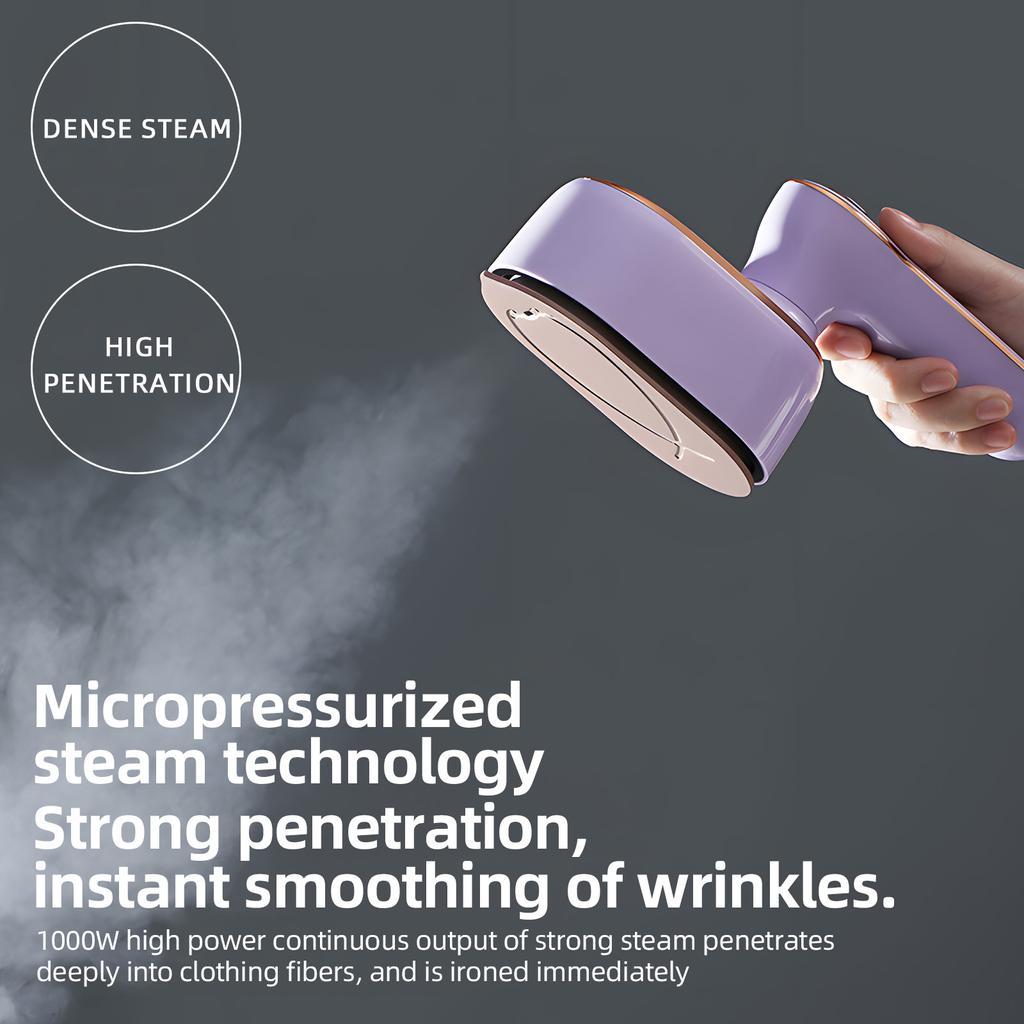 Портативный ручной утюг 20s с быстрым нагревом для удаления морщин на ткани 2 в 1 вращающийся утюг для путешествий отпариватель