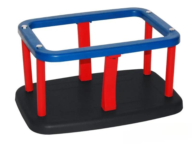 Bucket seat with aluminum insert, black, children' swing (without chain)