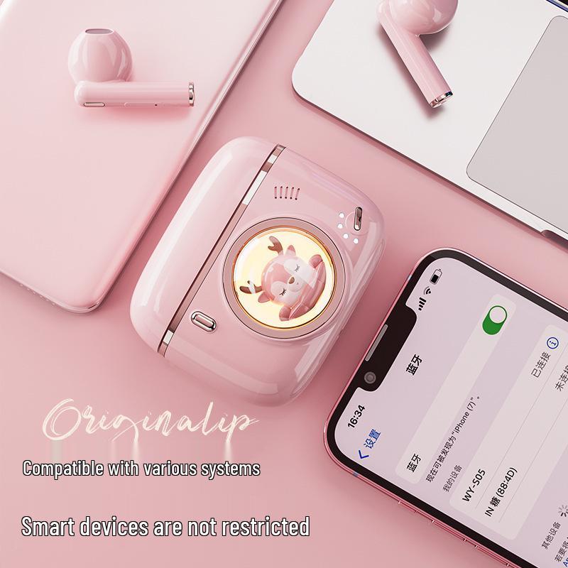 Star Pet V5.3 Wireless Bluetooth Earphones, Cartoon Space Capsule Design, Mini In-Ear with Long Battery Life