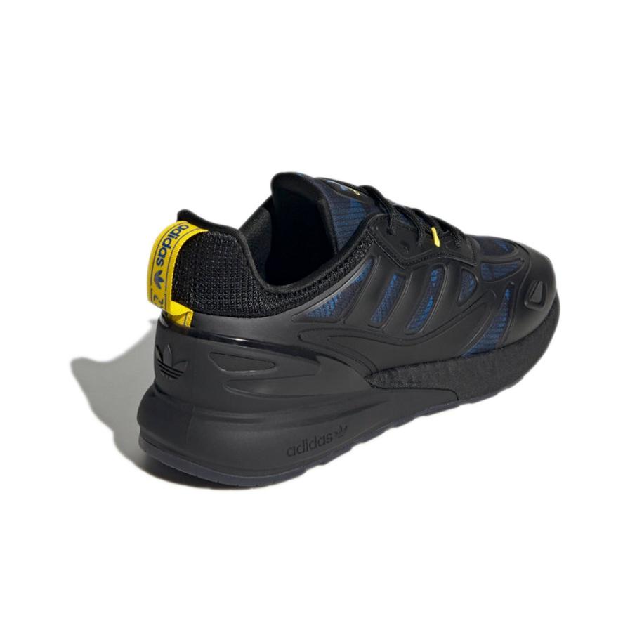 adidas Кроссовки Originals ZX 2K Boost 2.0 Нескользящие Прочные Низкие Повседневные Кроссовки Унисекс Черные Синие GY3514