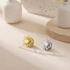 Stainless Steel Blowball Brooch Luxury Suit Badge Pin Trendy Women Brooch  Suit Collar