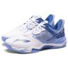Li-Ning Кроссовки для бадминтона Sound Explosion OP Sports Minimalist Durable Low-Top для мужчин, белые, синие, AYZQ009-9