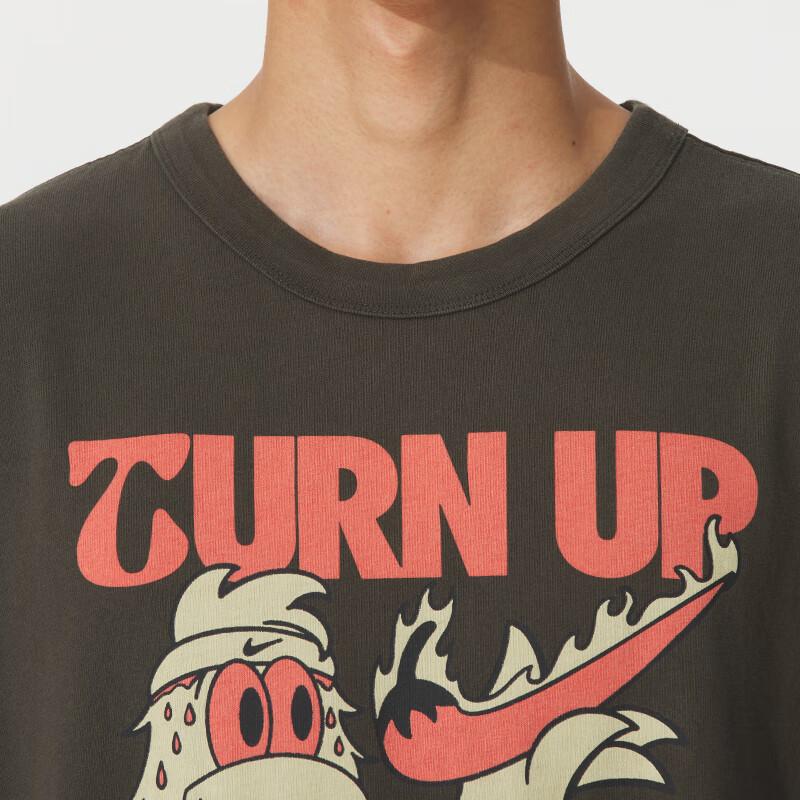 Nike Мягкая Удобная Дышащая Футболка с Коротким Рукавом Мужские Топы HQ9255-355