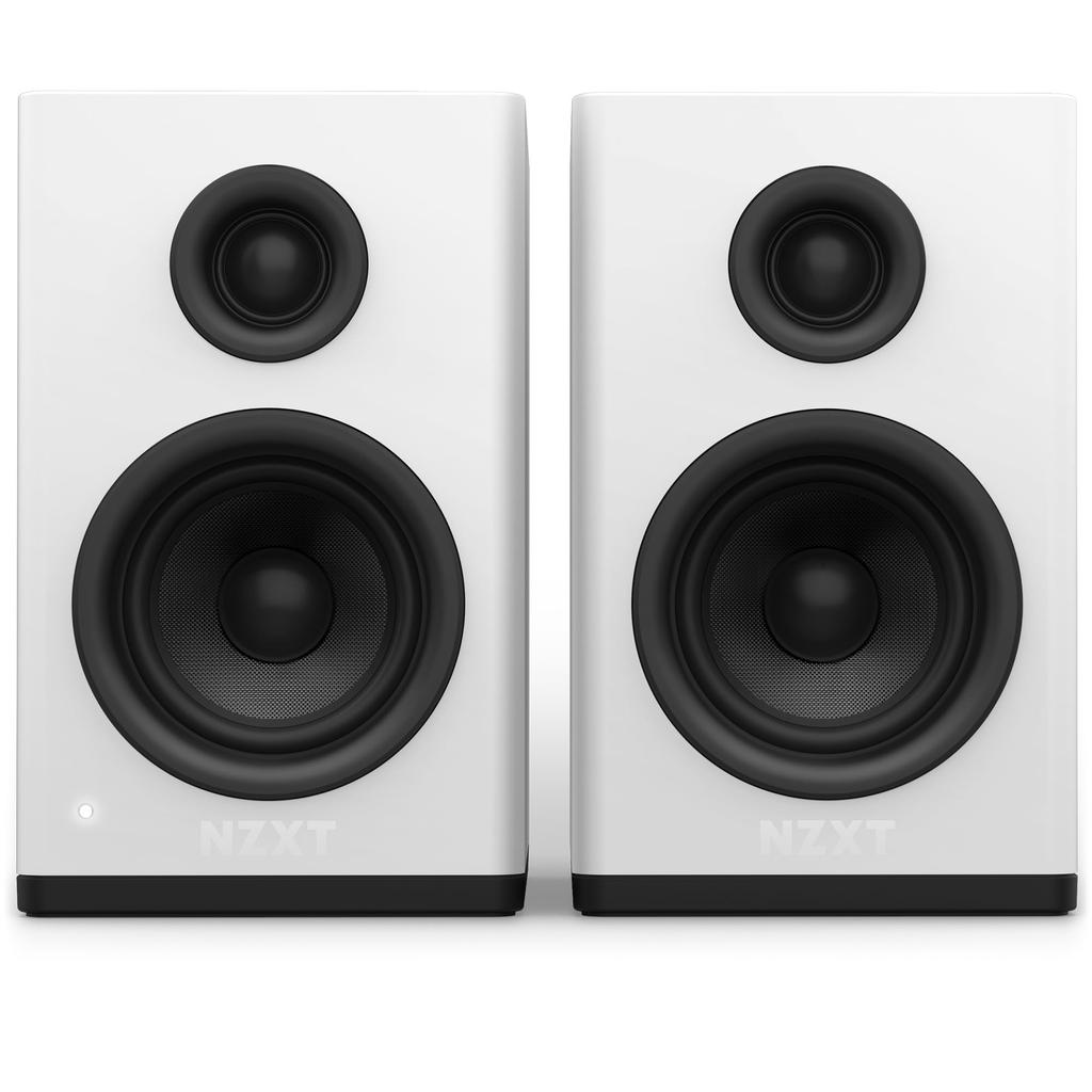 NZXT Relay Speakers White Desktop Size PC Speaker with Amplifier SP1104 Built-in AP-SPKW2-JP