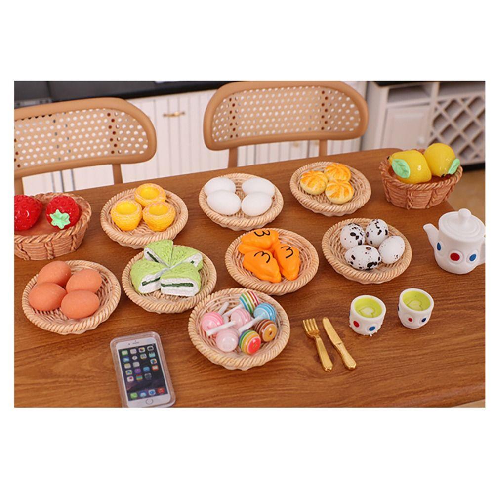 Красочные миниатюрные хлебные реалистичные аксессуары для декора кукольного дома для 1 человека:6/1:12 кукол