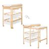 Table À Langer Extensible Avec Baignoire - ROBA - BABY POOL - Matelas À Langer 'Roba Style' Blanc Inclus - Bois Naturel