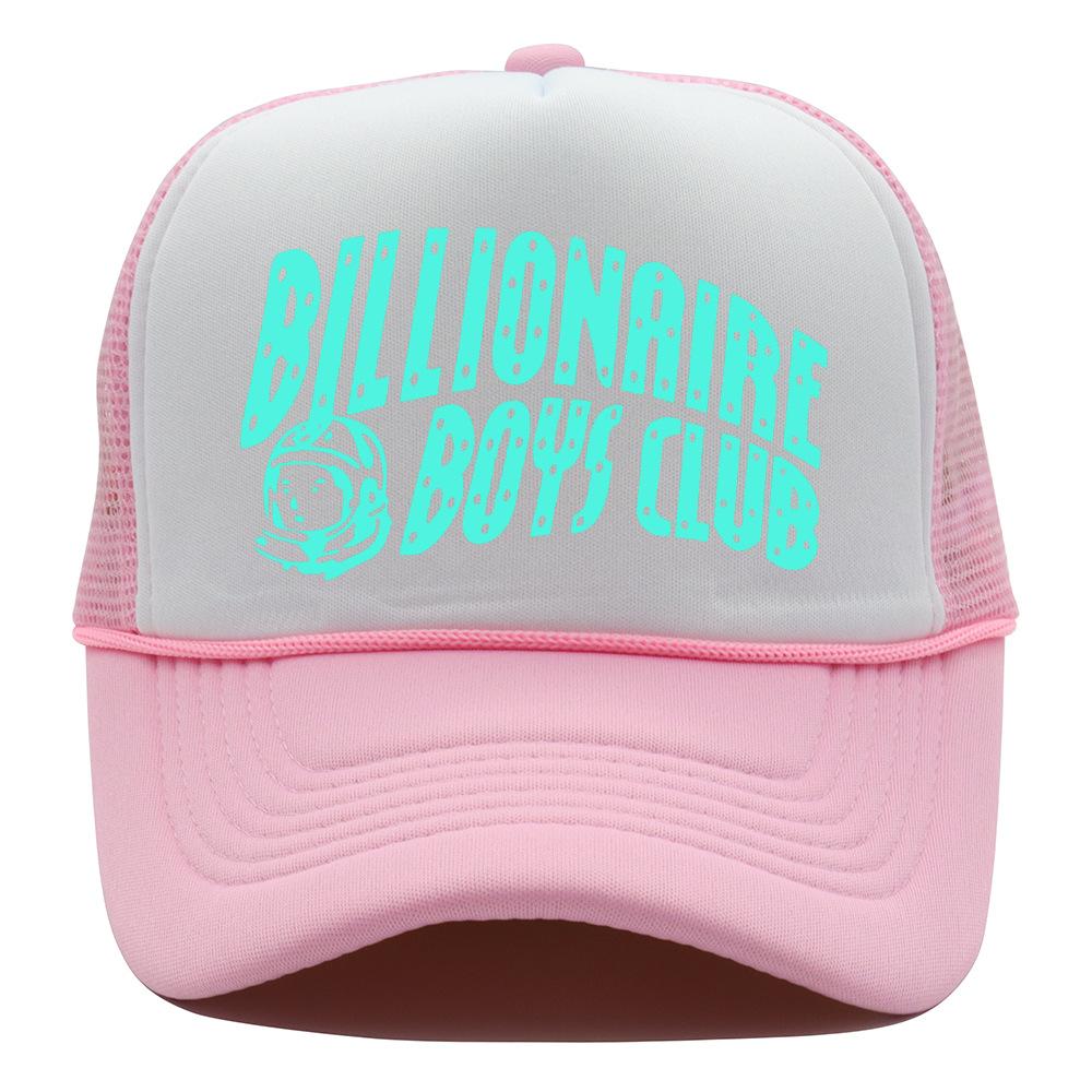 European and American letter printing American trendy brand baseball cap mesh truck hat billionaire boys cap