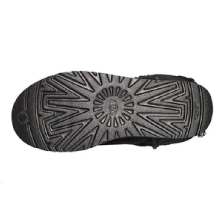 UGG Short Snow Boots With Bow Women Boots Black 1138132-BLK