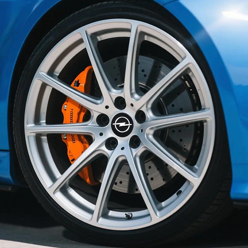4pc 58/64mm Car wheel hub cover wheel center hub cover badge For Opel Astra H G J Insignia Mokka Zafira Corsa Vectra C D Antara