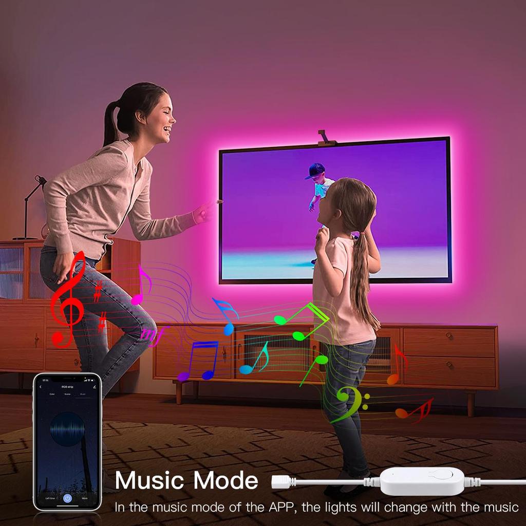 USB 5V TUYA Smart WiFi RGB LED Strip Controller WIFI LED Strip Dimmer 4pin Smartlife APP 5050SMD 2835SMD Work with Alexa Google