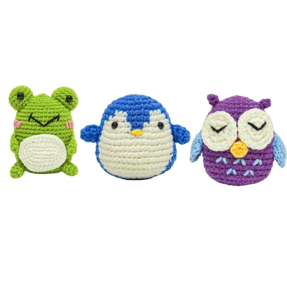 Набор для вязания крючком для начинающих, 3 шт., набор для вязания крючком для взрослых и детей