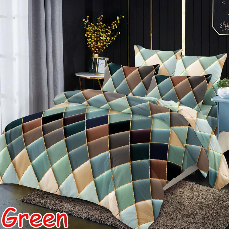 Пододеяльник + комплект подушек, одинарный, двойной, полный размер Queen King, ультрамягкая ткань из микрофибры, 6 цветов