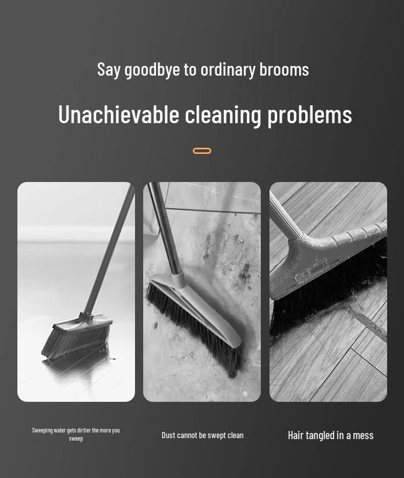 Волшебная силиконовая швабра двойного назначения: Влажная уборка для полов ванной и туалета