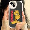 Милый Мультяшный Кот G-Гарфилд Кожаный Чехол для Телефона Для IPhone 16 16e 15 14 13 12 11 Pro Max Plus Mini