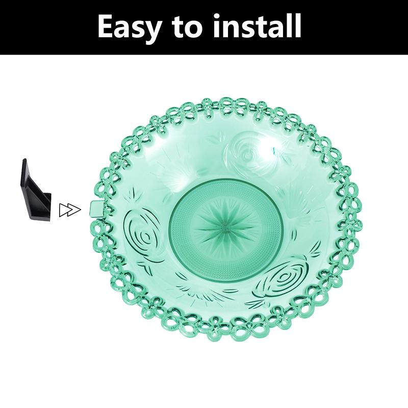 Ванночка для птиц, монтируемая на палубу, чаша, кормушки для птиц на ограде, поднос, монтируемая на дерево ванночка для диких птиц для улицы, место для еды и воды, устанавливается на палубе