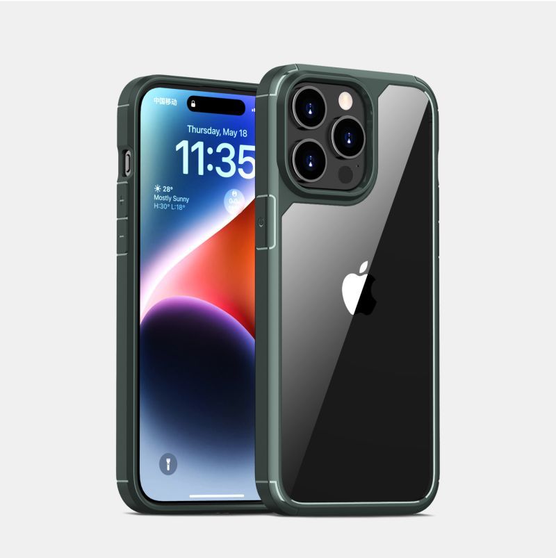 Подходит для чехла для телефона Apple 15, прозрачный противоударный защитный чехол для iPhone15promax, чехол 16plus