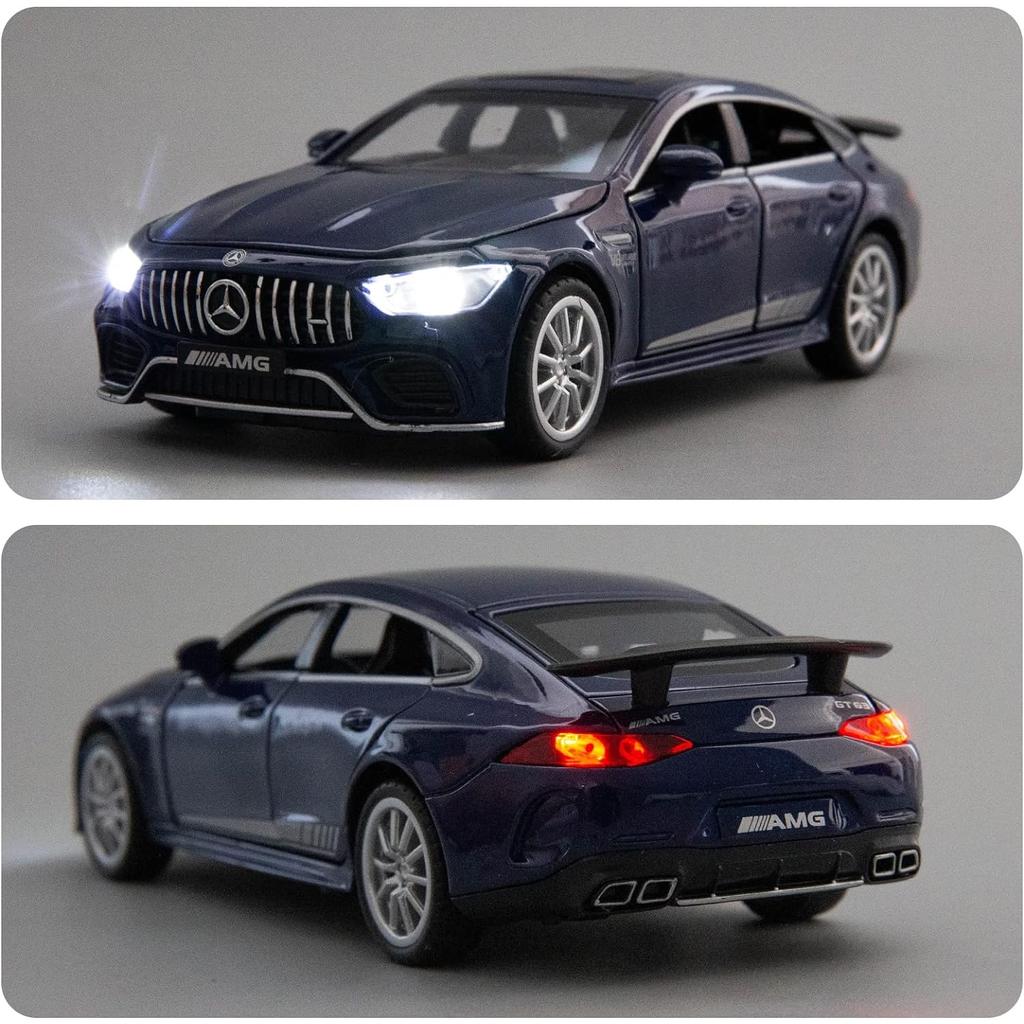 1/32 Benz AMG GT63 Модель автомобиля Литой игрушечный автомобиль с откидным механизмом, звуком и светом, дверь может открываться, игрушечный автомобиль для детей, подарок