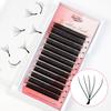 Ресницы Goddess 10DW Форма Lashes 0,05 мм Двойные 5DW Наращивание ресниц 5D Готовые веера для объема Натуральные Мягкие Накладные ресницы для макияжа