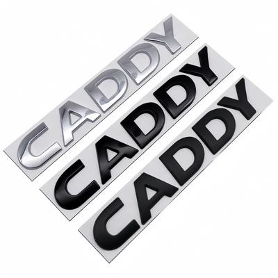 1 шт. 3D металл для автомобиля CADDY Буквенный значок Задний багажник Наклейки значок наклейка Наклейка стайлинг авто Аксессуары