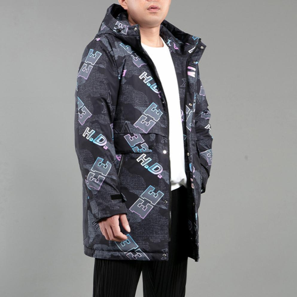 Пальто больших размеров, мужское толстое хлопковое пальто, зимнее пальто средней длины, хлопковая куртка большого размера, свободная утолщенная толстая мужская куртка 4XL-10XL