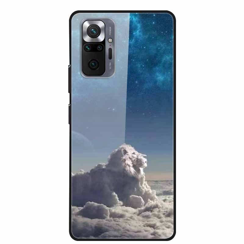 Цветная закаленная стеклянная крышка для чехла Xiaomi Redmi Note 10 Pro, жесткий противоударный Funda для чехлов Redmi Note10 / Note 10Pro, корпус