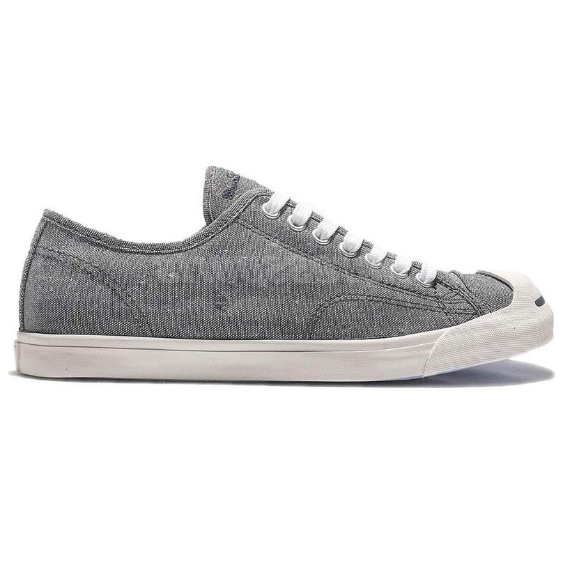 Converse Jack Purcell LP L/S Удобные Простые Низкие Кеды из Канваса Мужские кроссовки Серые 154147C
