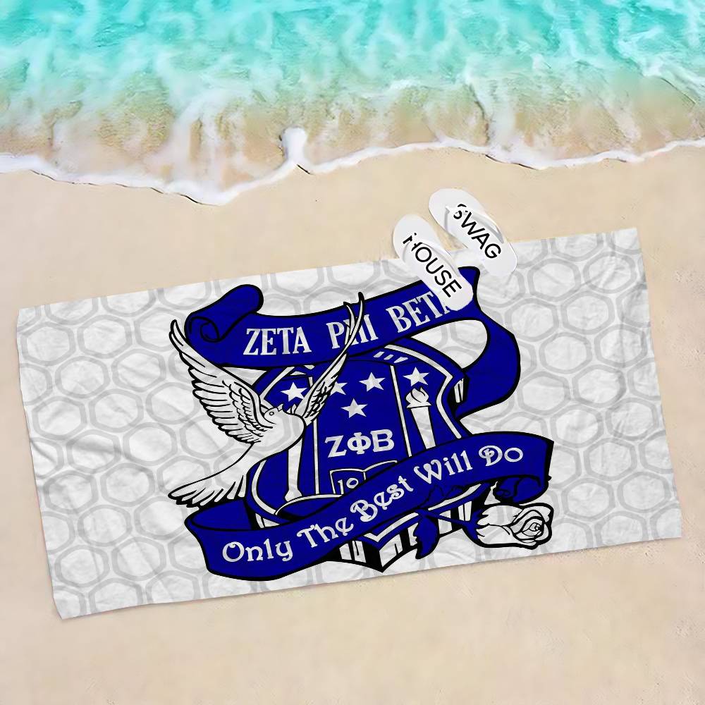 Логотип Zeta-Phi Beta Аниме Пляжное Полотенце для плавания Мягкое Впитывающее Мочалка Детские Подарки для Детей Путешествия Кемпинг Спортзал