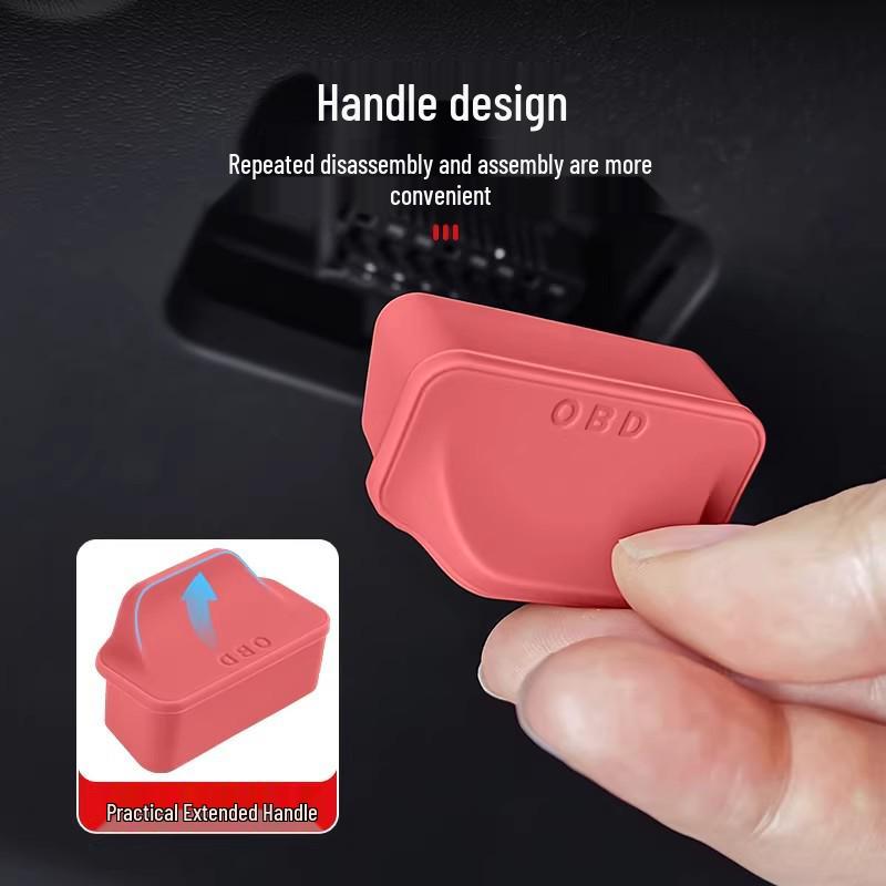 Mercedes-Benz OBD Interface Silicone Cover: Waterproof Protector for GLC300L, C-Class, E-Class Interior Diagnostic Port.