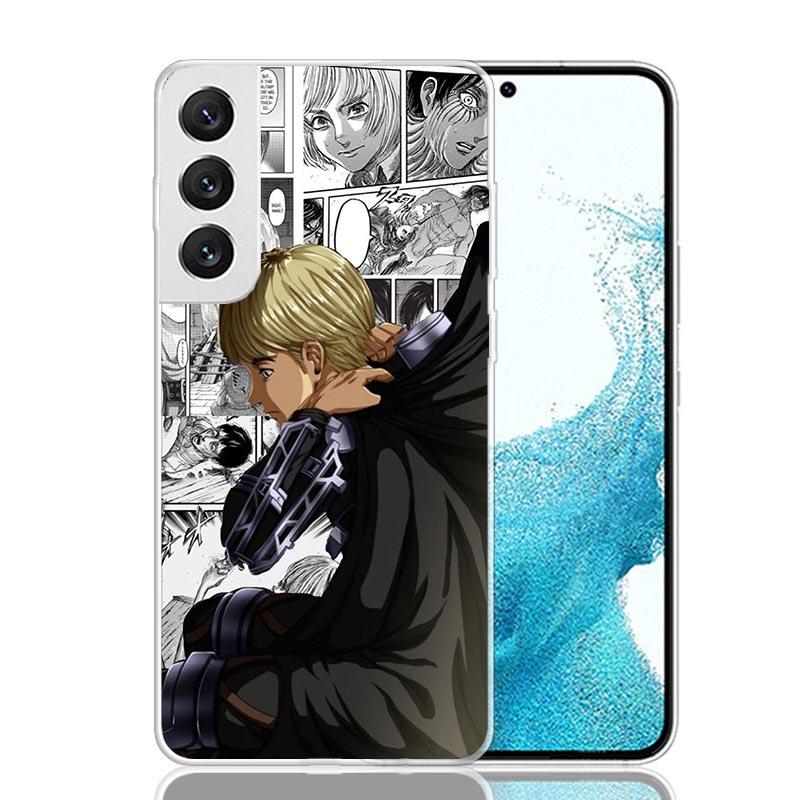 Чехол для телефона с аниме Атака Титанов для Samsung Galaxy S26 S25 Edge S24 S23 FE S22 Ultra S21 Plus S20 + Fundas Cover Coque Galaxy S25