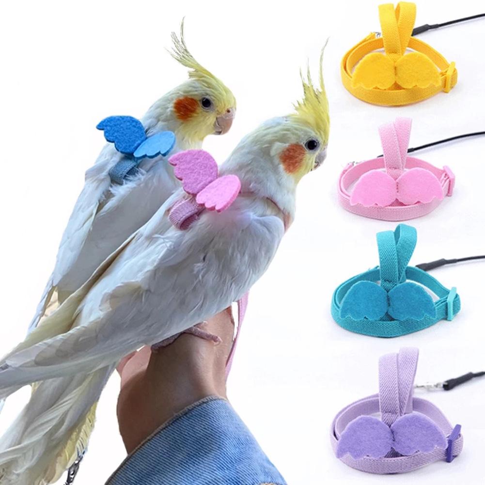 Parrot Harness Leash Ultra-light Adjustable Outdoor Flying Training Rope Bird Accessories