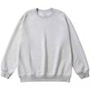 Unisex Oversized Plain Cotton Sweatshirt Long Sleeve Round Neck Loose Fit Winter