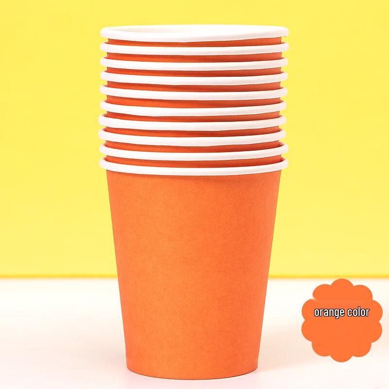 DYMAYKI Thickened Colored Disposable Paper Cups
