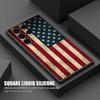 Американский флаг США Пятиконечная звезда Чехол S25 Ultra для Samsung Galaxy S25 S24 S23 S20 S21 FE S22 Ultra S10 Plus Мягкая крышка для телефона