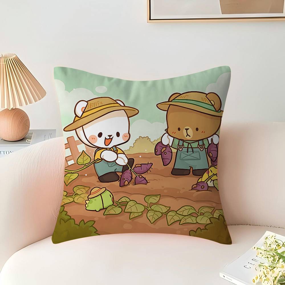 Наволочка "Молоко и Мокко" для Спальни и Гостиной, Декоративная Наволочка для Дивана