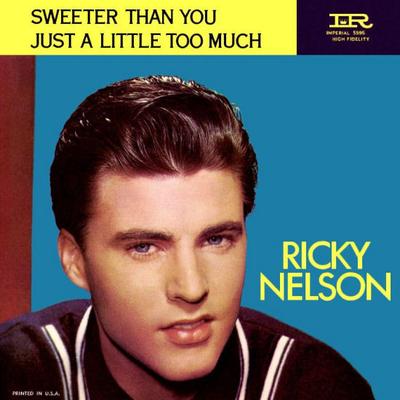 7-дюймовая пластинка РИКИ НЕЛЬСОН - Sweeter Than You / Just A Little To 5595 Imperial 1959 US Рок Б/У