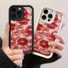 Мягкий чехол JT439 Queen Red Lips для iPhone 17 16 15 14 Pro Max Samsung S26 S25 Ultra A17 A07 A56 A16 A14 Xiaomi 15T Redmi 15c Note 14