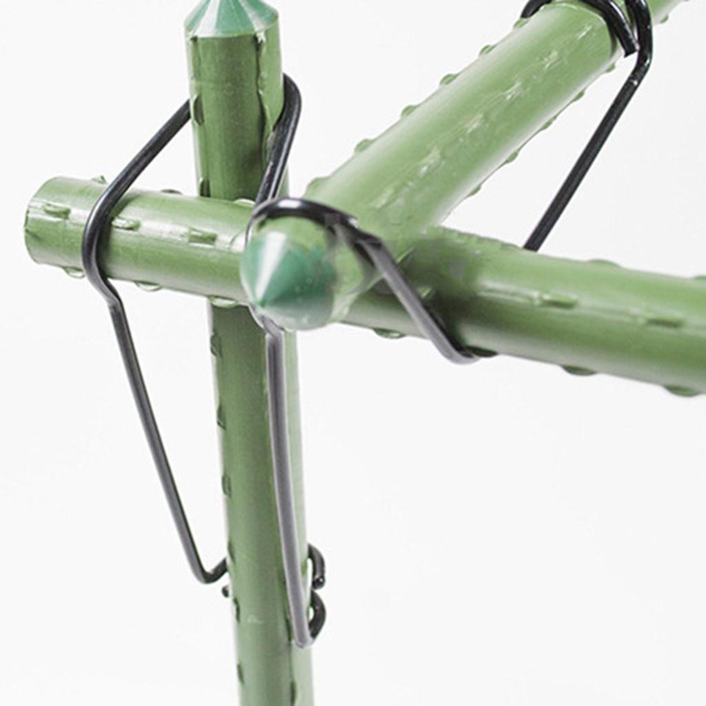 50 шт. Садовый зажим для поддержки растений для вьющихся растений Прочный Легкая установка Без инструментов для уличной расстановки растений