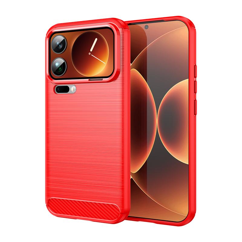 For Cover Xiaomi 17 Pro Max Case For Xiaomi 17 Pro Max Shockproof TPU Silicone Carbon Fiber Back Case For Xiaomi 17 Pro Max Case
