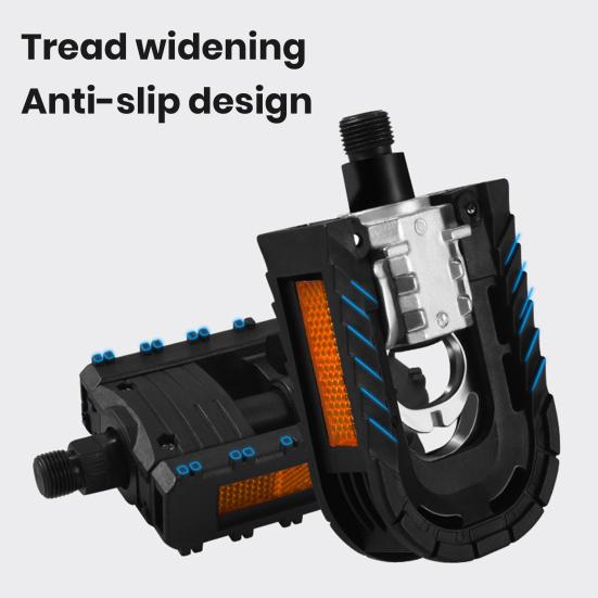 2Pcs Bike Pedals Folding Bicycle Pedals with Smooth Bearings High Strength Ultra-light Universal Simple Installation Bicycle Flat Pedals