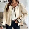 Women's Fashion Casual Solid Color Print Autumn Winter Long Sleeve O-Neck Jackets & Coats