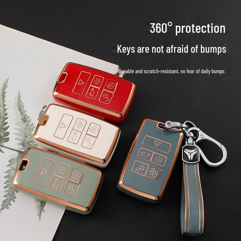 Compatible Luhu Jiebao Key Cases for Range Rover Velar, Evoque, Discovery 4, Sportage, and Defender.