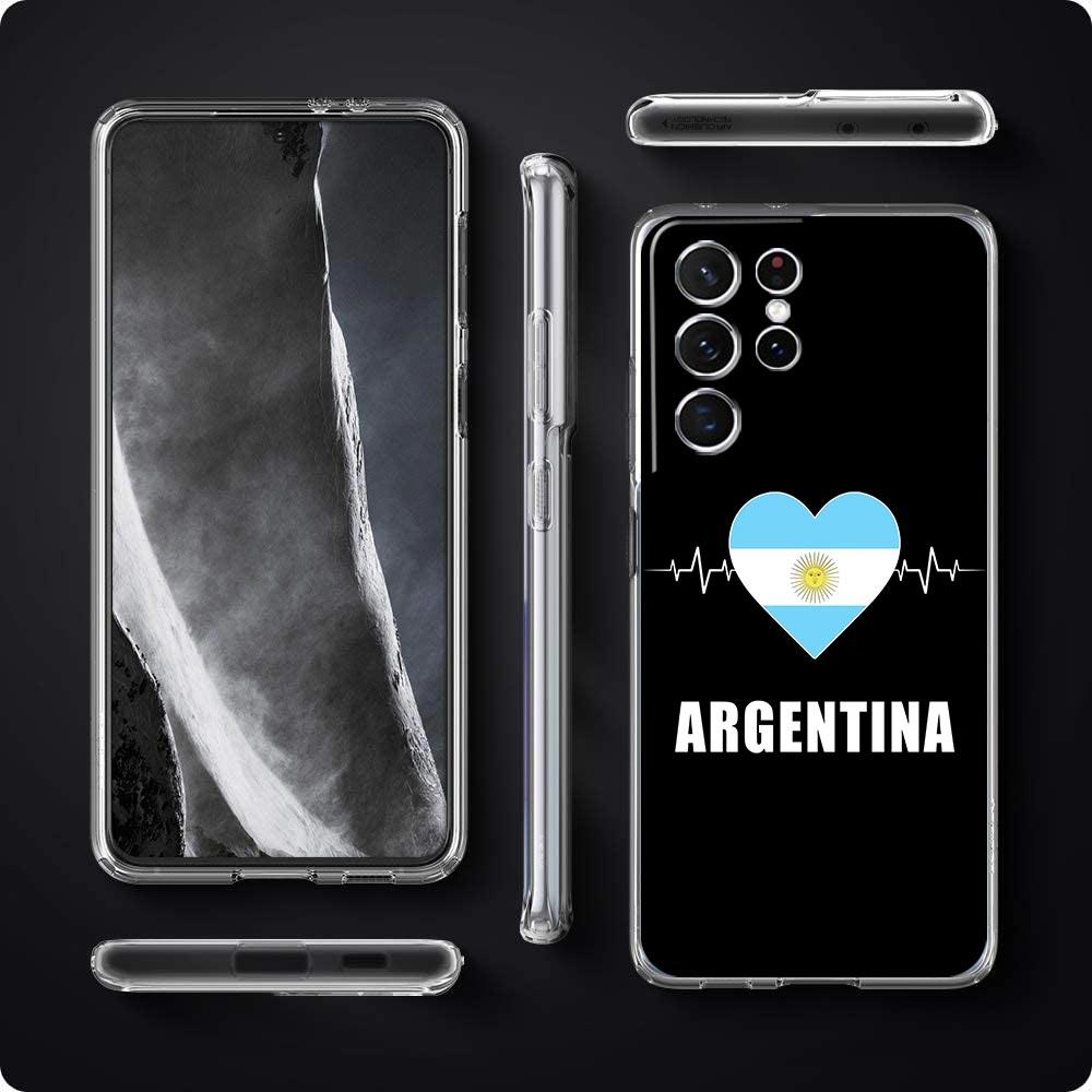 Чехол для телефона с флагом Аргентины Футбол 10 для Samsung Galaxy S22 S21 S20 FE Ultra 5G S10 S10E S9 S8 Plus Note 10 20 Мягкий прозрачный чехол
