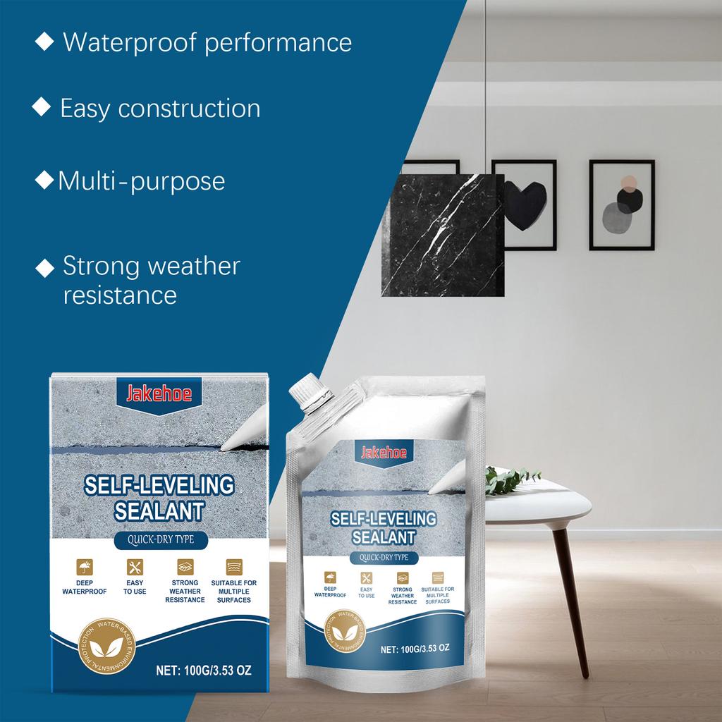 JAKEHOE Waterproof Grouting Adhesive Waterproof and Impermeable Tile Floor Caulking Repair Cracks Household Repair Adhesive