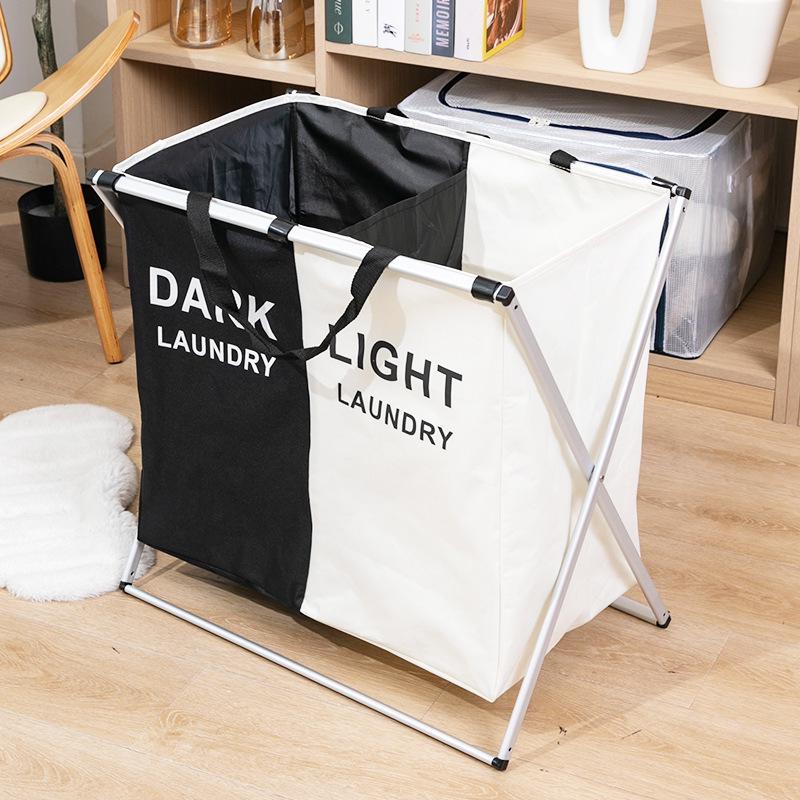 Foldable Waterproof Laundry Hamper with Handles - Oxford Cloth and Aluminum Frame