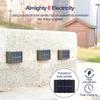 Outdoor 6/8/10 LED Solar Garden Light Solar Wall Lamp Up And Down Luminous Waterproof Solar Powered Wall Washer Light Yard Street Decor