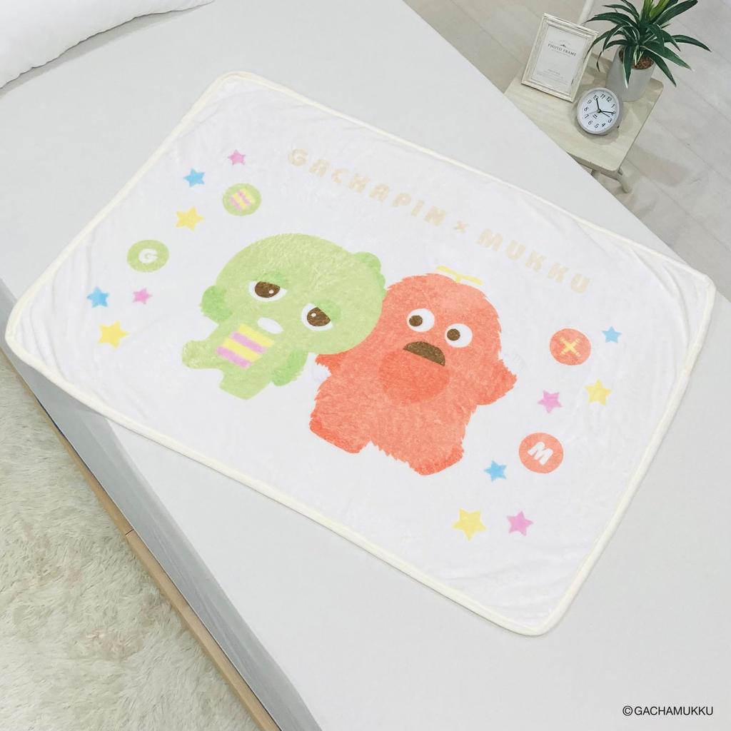 MORIPiLO Morishita Плед Gachapin Mook Ivory 70x100 см Полуодеяло Hirake Ponkikki Товары с персонажами 4621425