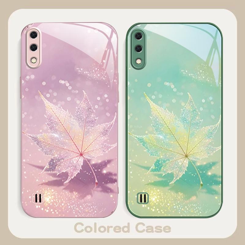 Текстура зеленого кленового листа Для Samsung A01 A02 03 Core 04 05 06 10 12 13 14 5G 15 16 M02 12 Note 8 9 10 20 стекло Ультра чехол для телефона
